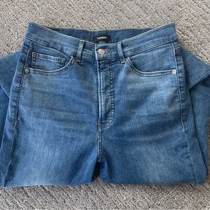 Express Skinny Hi Rise Hyper Stretch Denim Jean, Size 6R